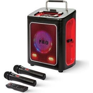 Karaoke speaker with 2 microphones